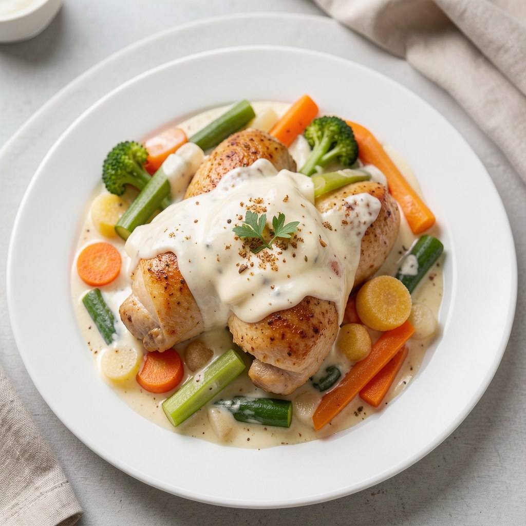 Udka kurczaka z warzywami