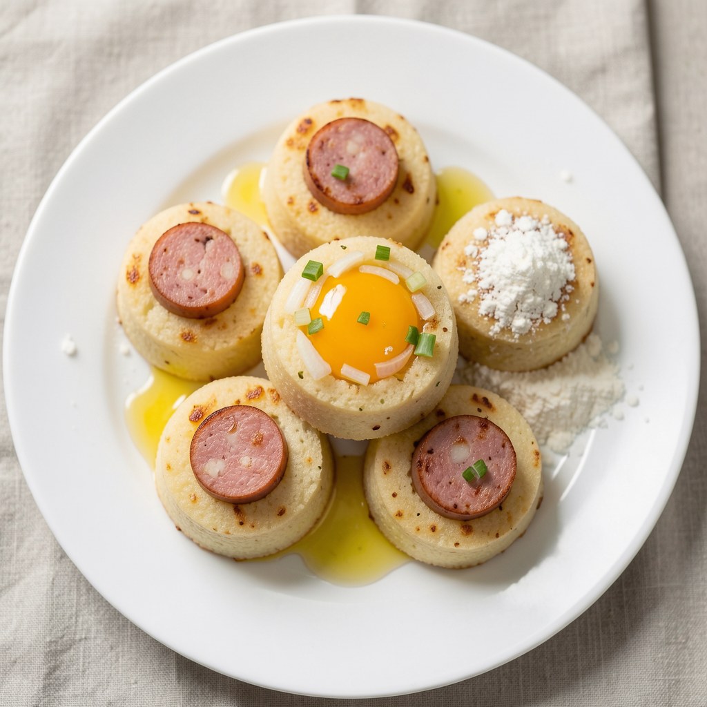 Kopytka z kiełbasą