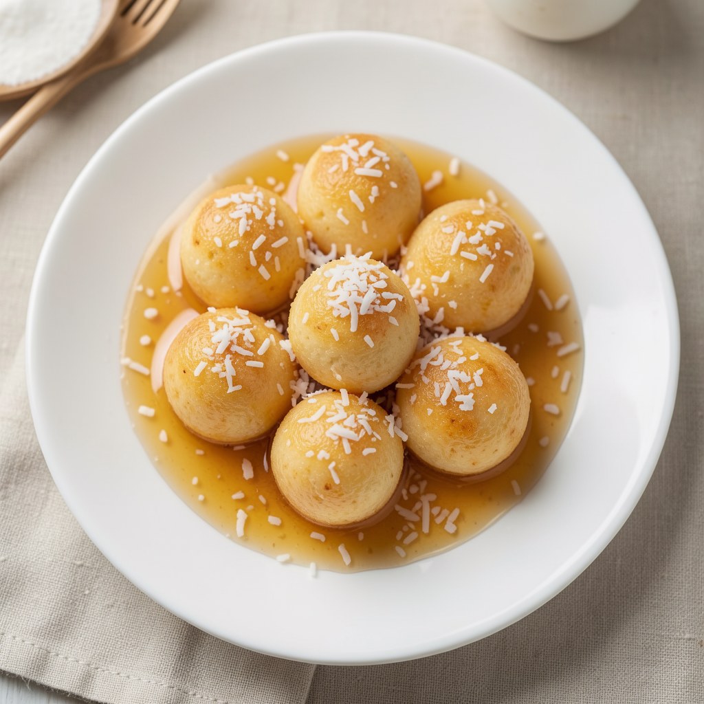 Kokosowe kulki w syropie