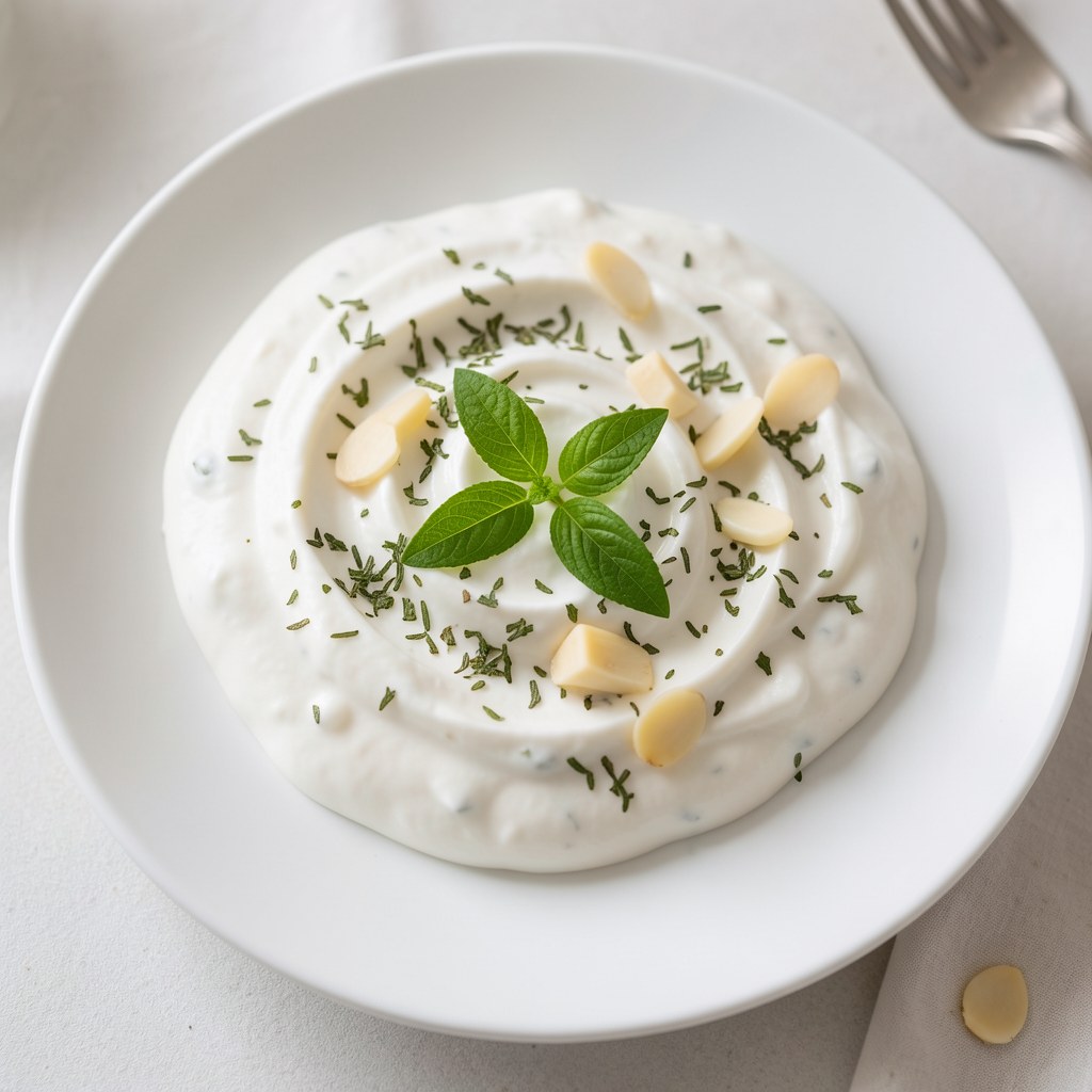 Turecki sos serowo-jogurtowy z miętą