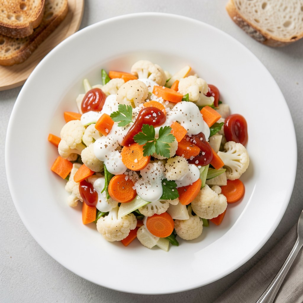 Sałatka marchwiowa z parówkami