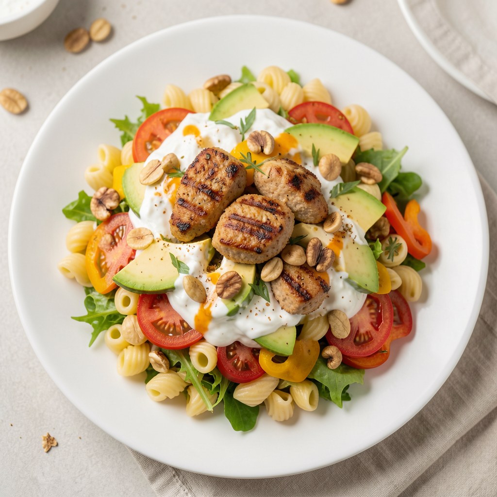 SAŁATKA MAKARONOWA Z ORZECHAMI