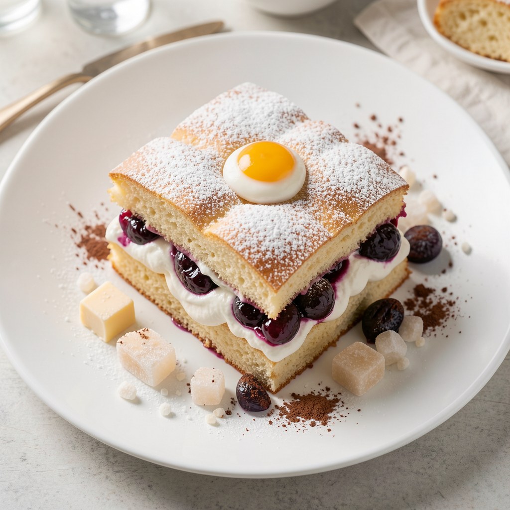 Ciasto półkruche z konfiturą wiśniową