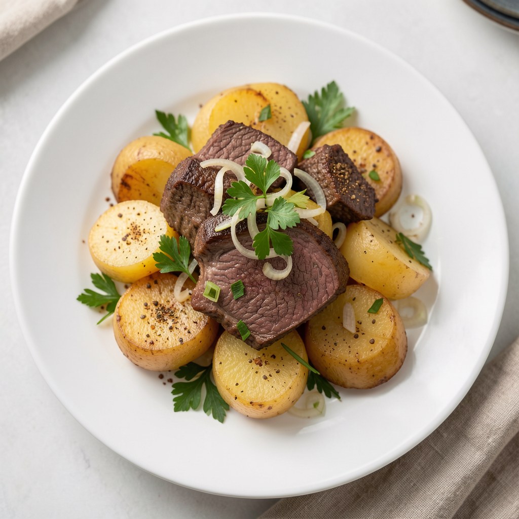 Ziemniaki z wołowiną
