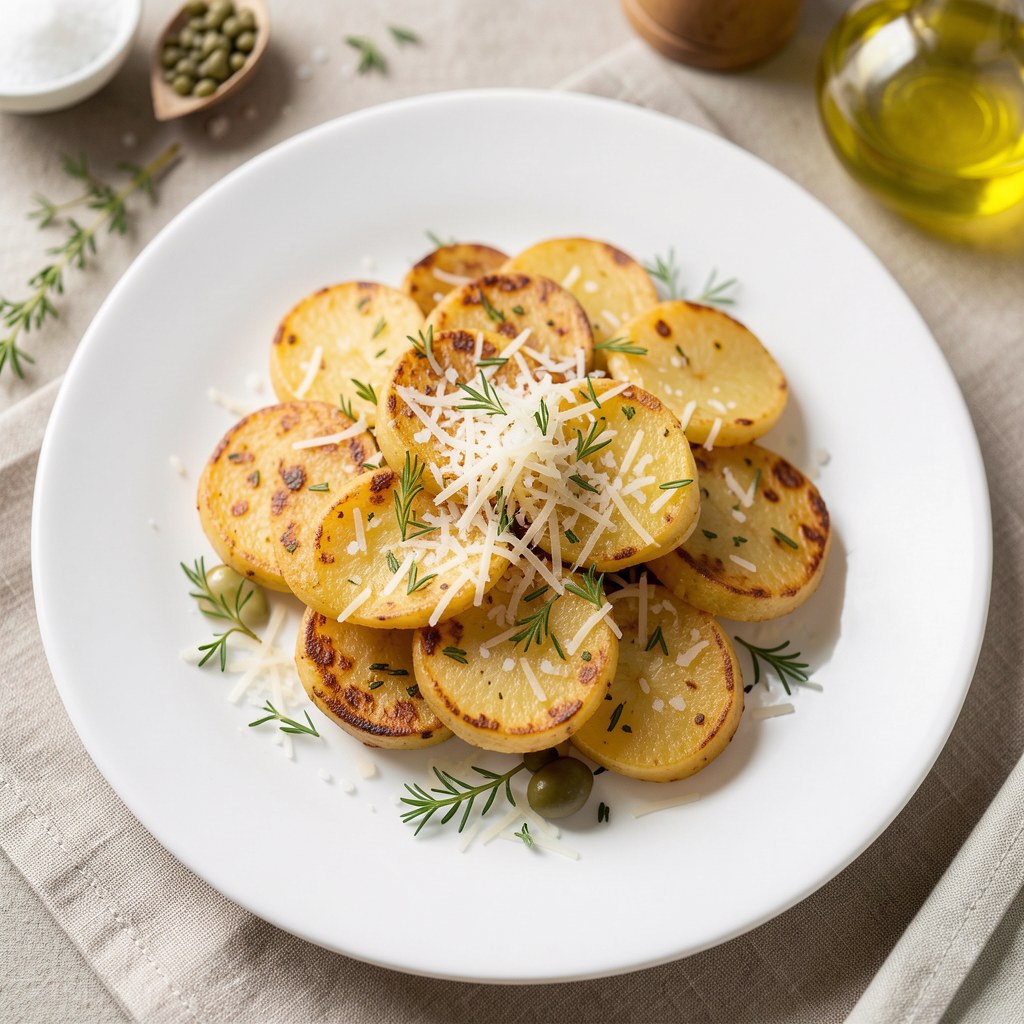 Ziemniaczki zapiekane z parmezanem i kminkiem