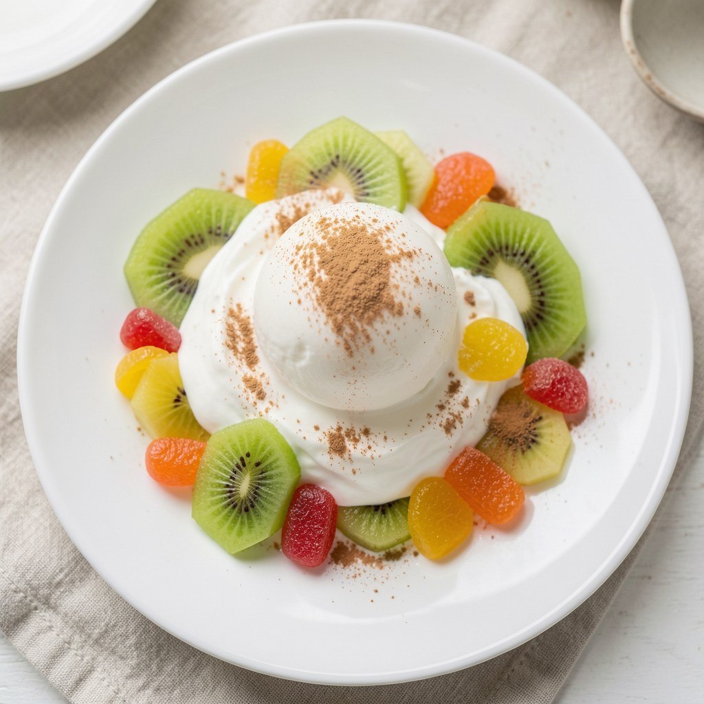 Lody z kiwi