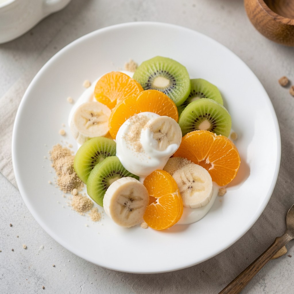 koktakl z bananem i kiwi