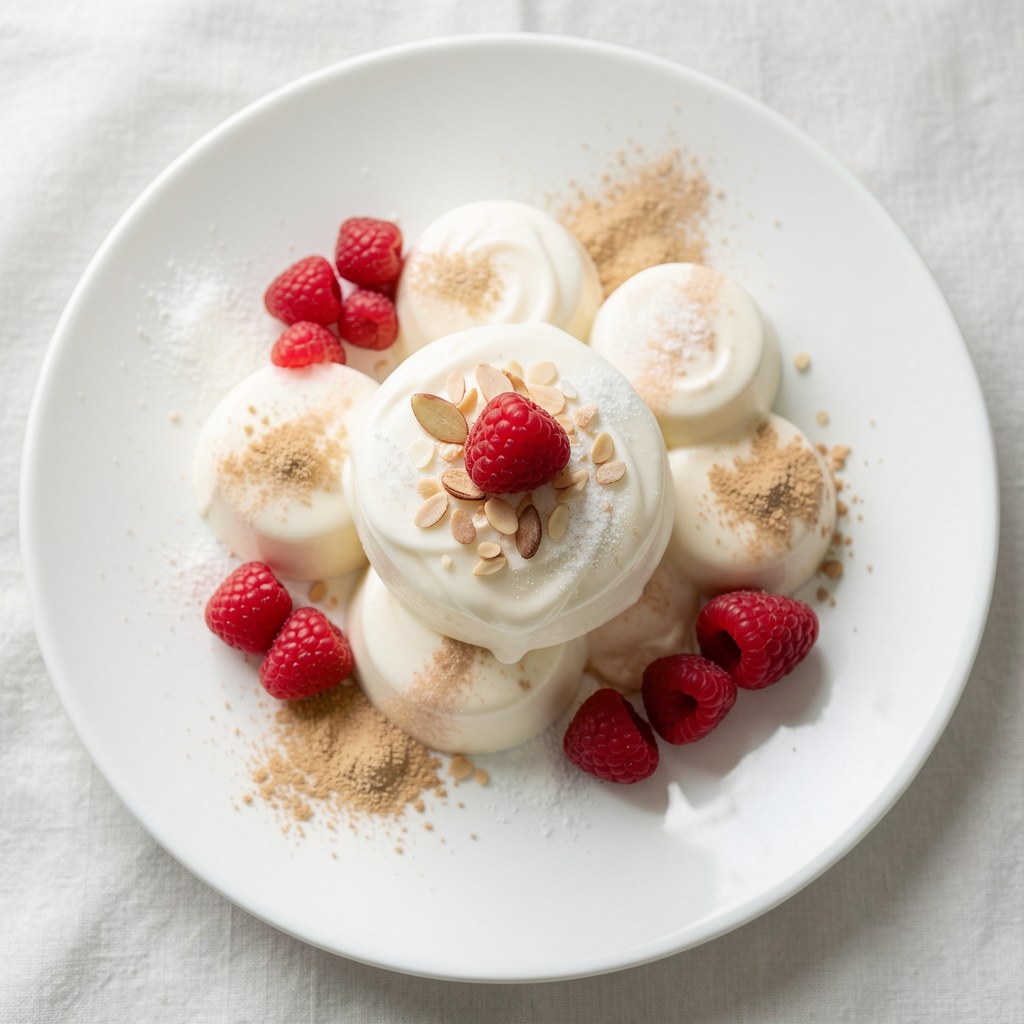 galaretki śmietankowe z musem truskawkowym