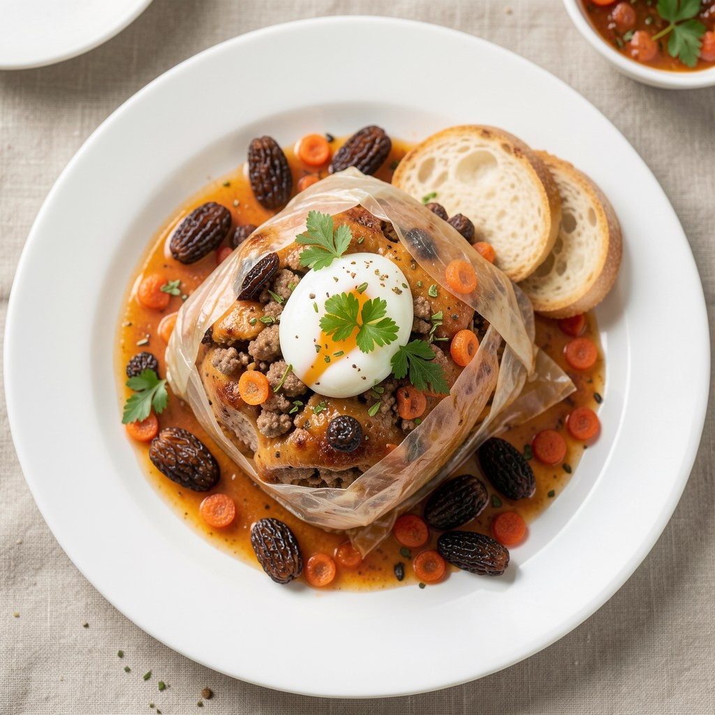 pieczeń drobiowa z owocami