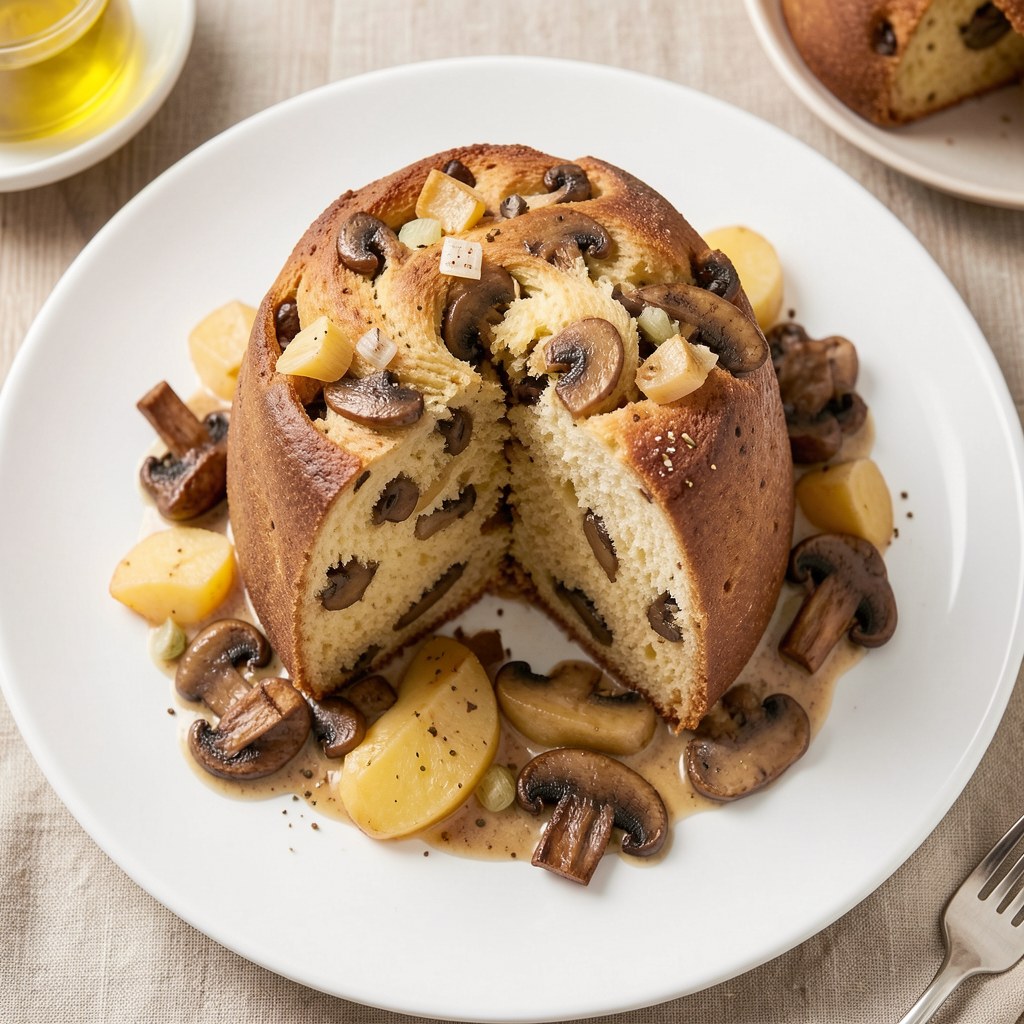 babka z grzybami