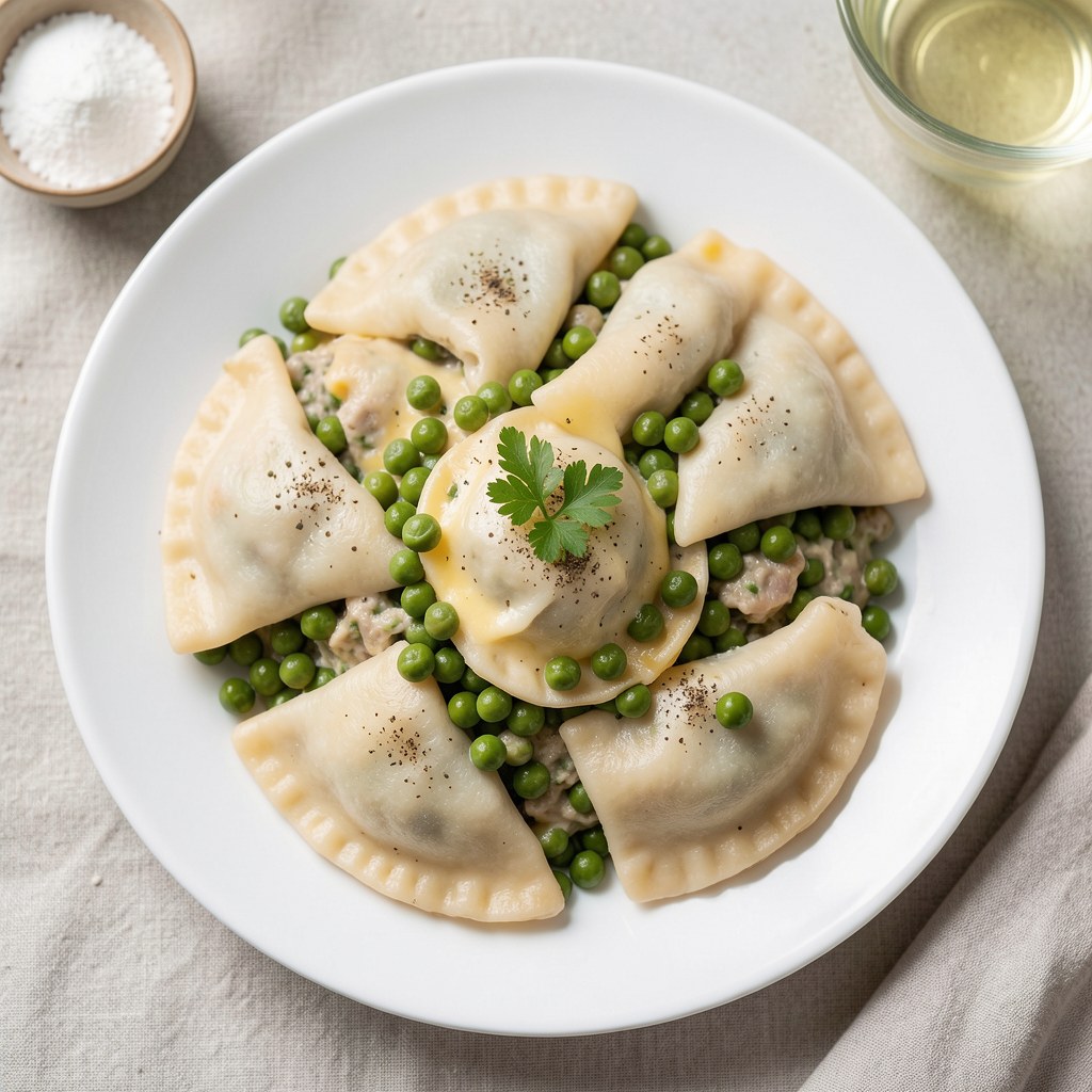 Pierogi z groszkiem