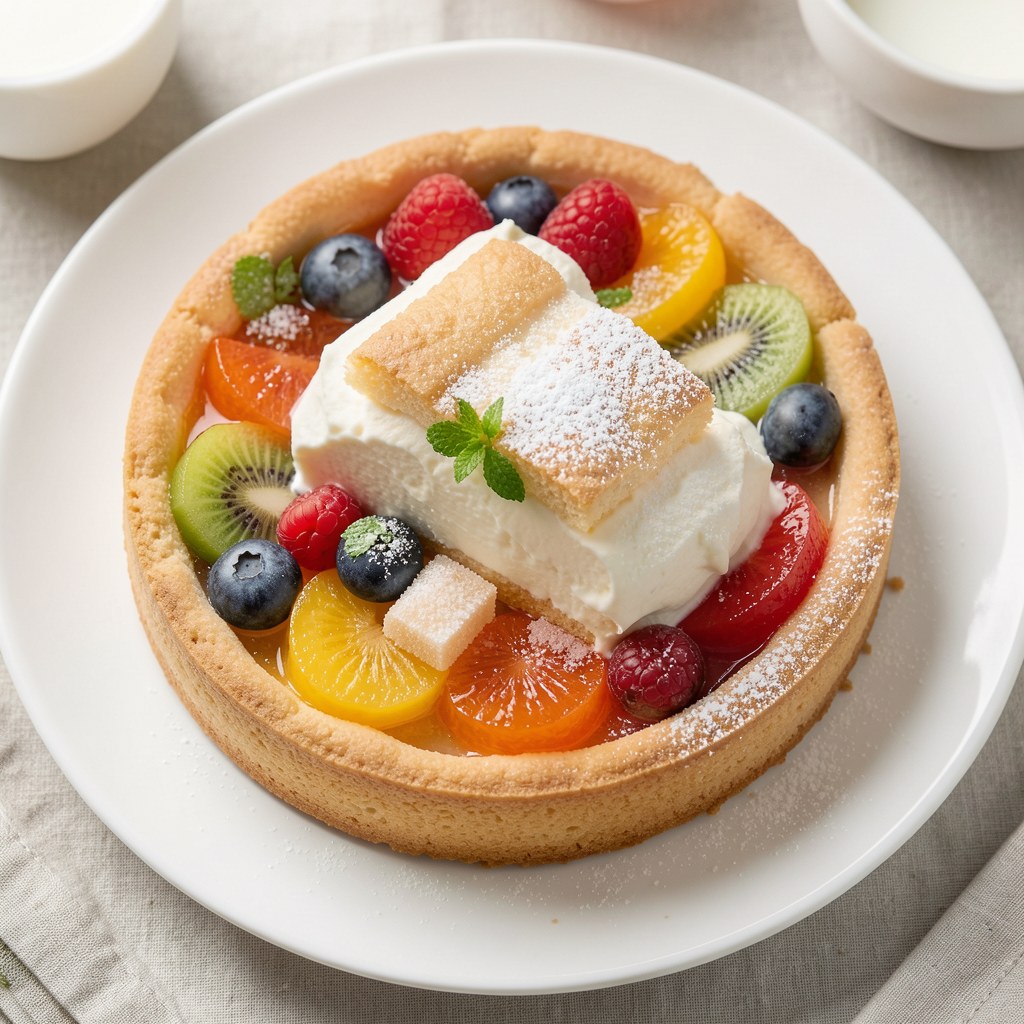 Tarta z budyniem i galaretką