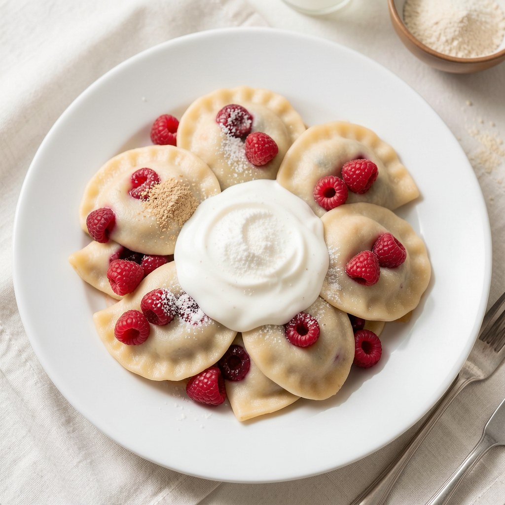 Pierogi z truskawkami