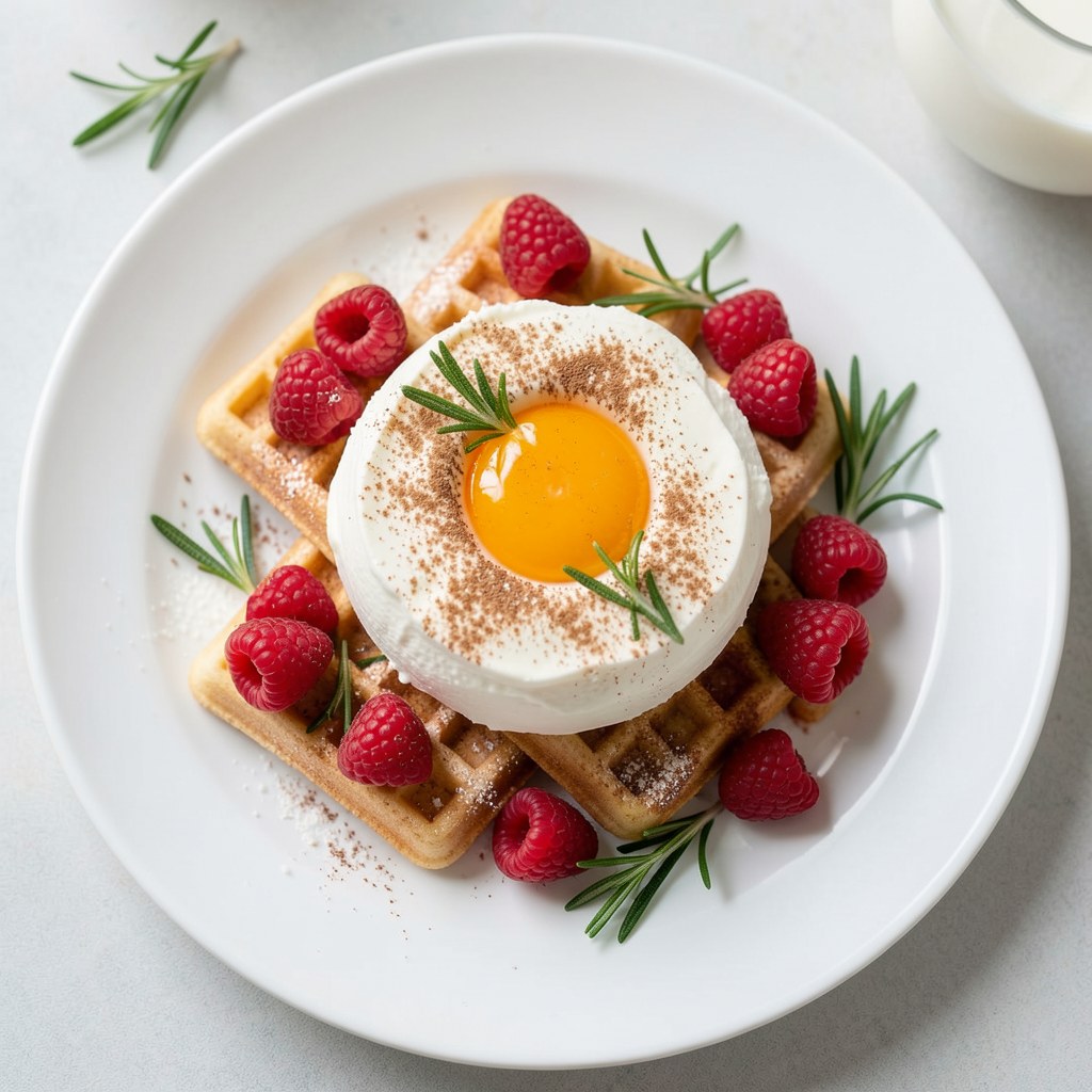 Ptasie mleczko z malinami