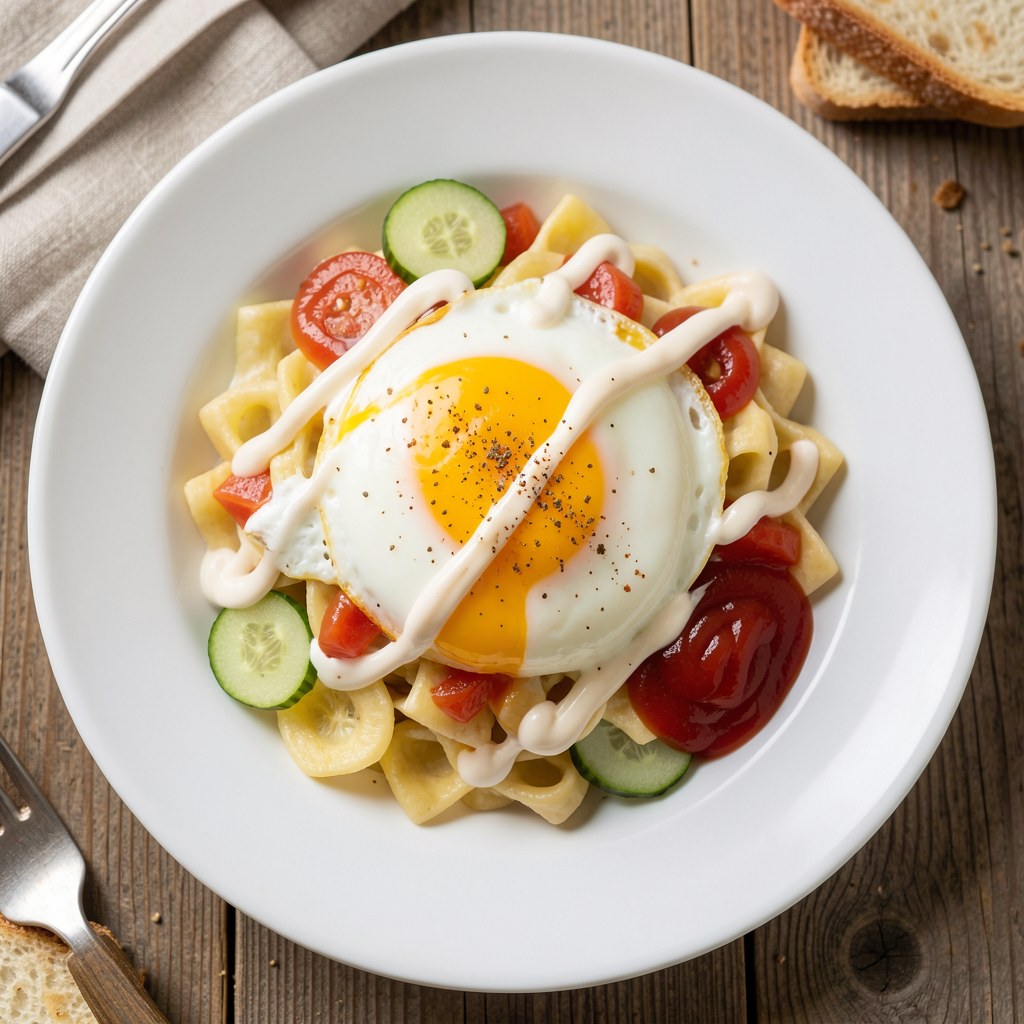 Chrupiąca pasta jajeczna