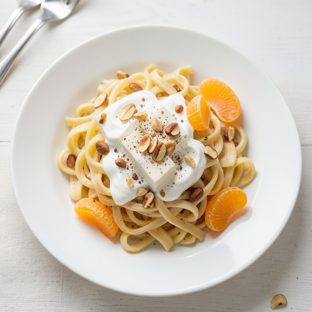 Pasta orzechowo - twarogowa z nutą mandarynki