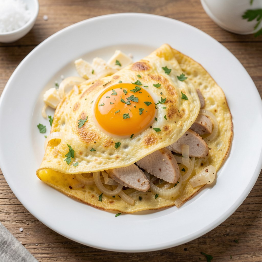 Klasyczny omlet z dymką