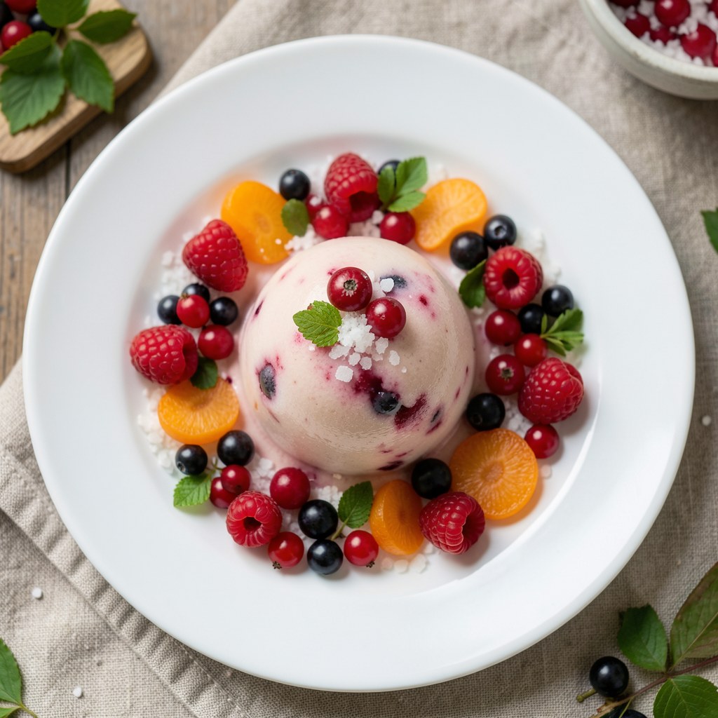 Sorbet z owoców leśnych