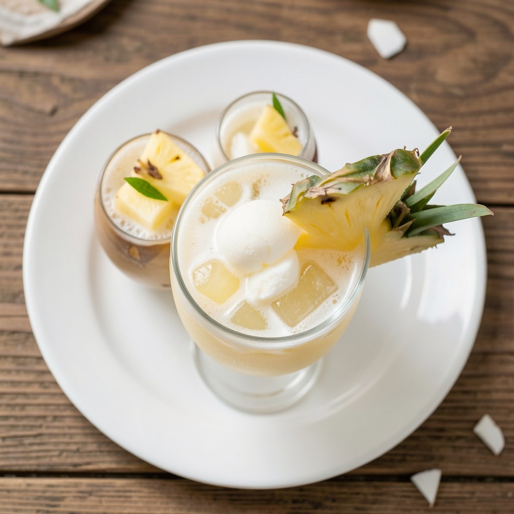 Ananasowo - rumowo - kokosowy drink
