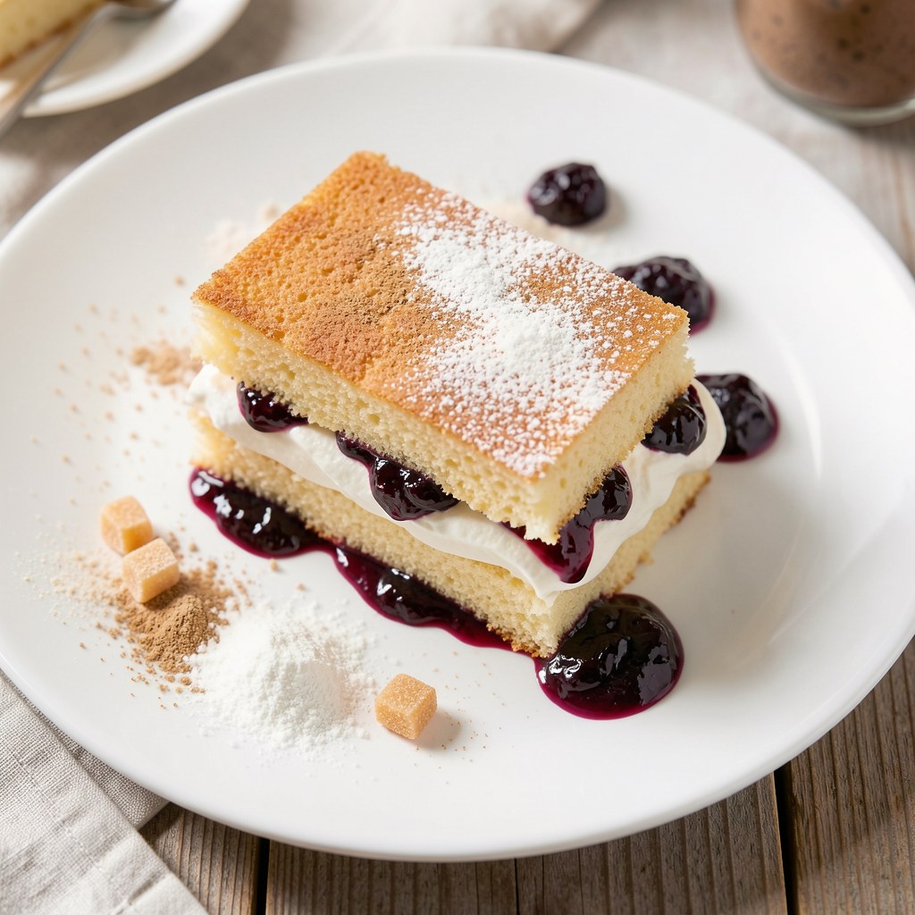 Przekładaniec biszkoptowo-bezowy