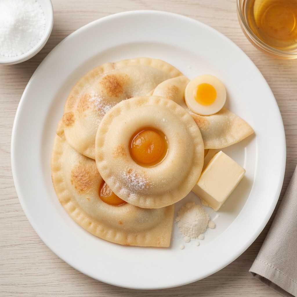 Pieczone pierogi ze śliwką