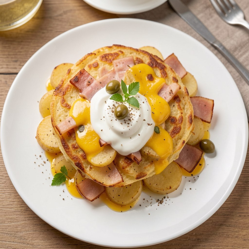 Zapiekanka ziemniaczana z szynką