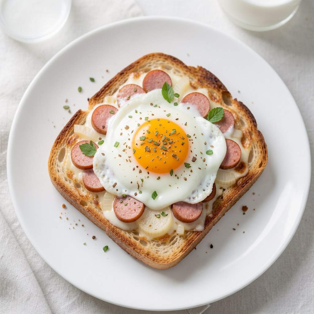 Zapiekanka z czerstwego chleba