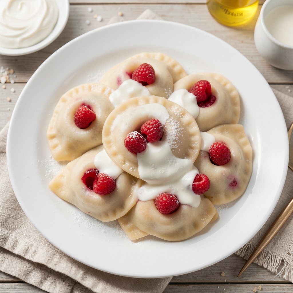 pierogi z truskawkami