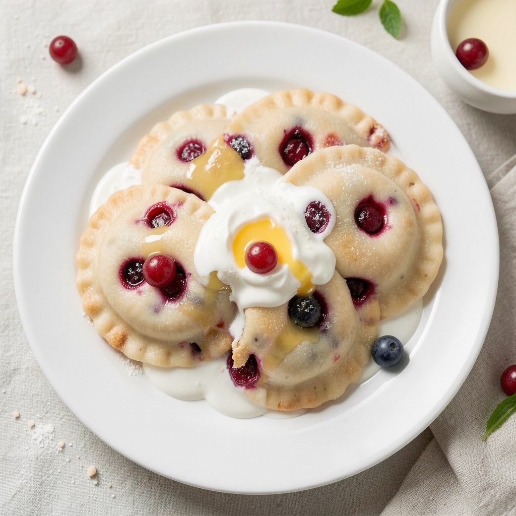 pierogi z jagodami