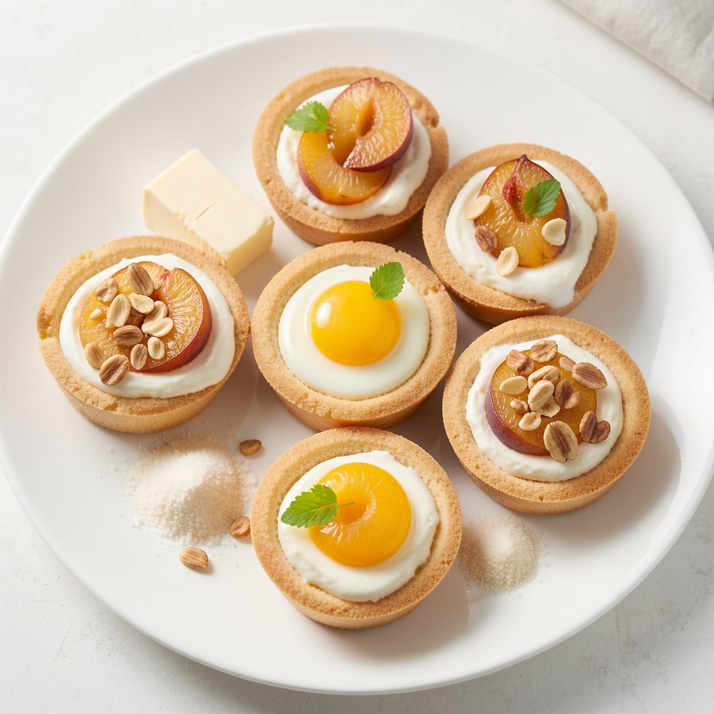 Tartaletki z serem i śliwkami