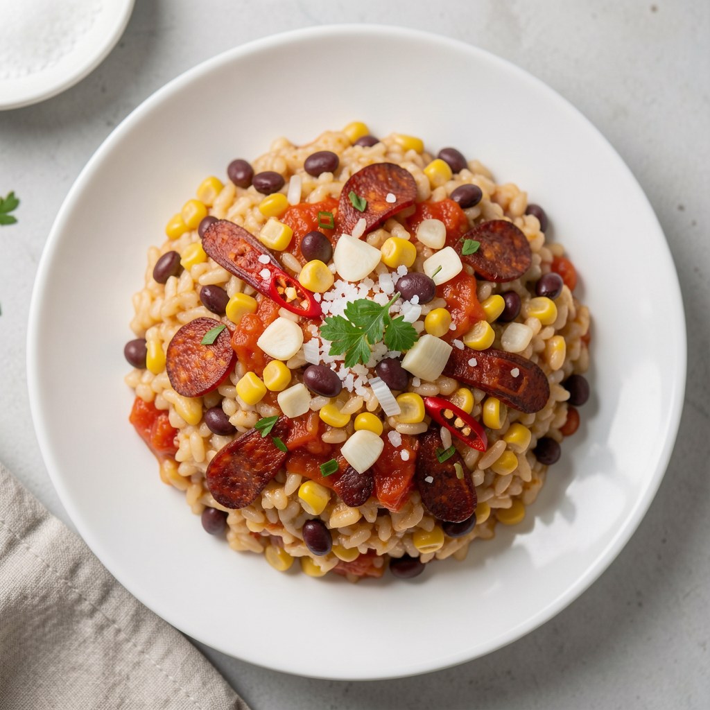 Piekielne risotto po meksykańsku