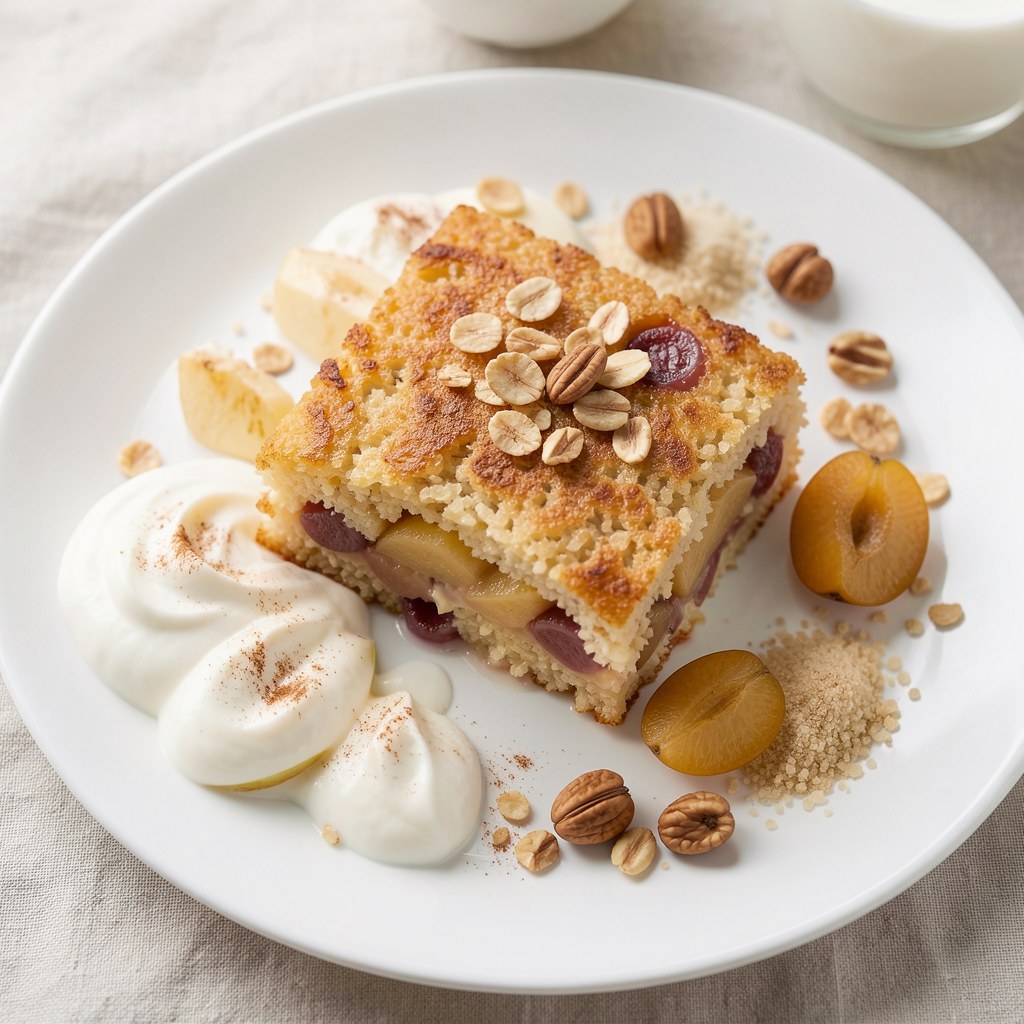 Jagły zapiekane ze śliwkami