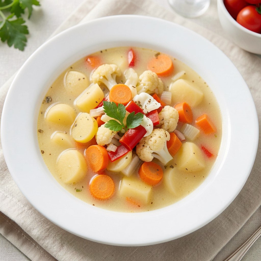 Zupa kalafiorowa z ziemniakami