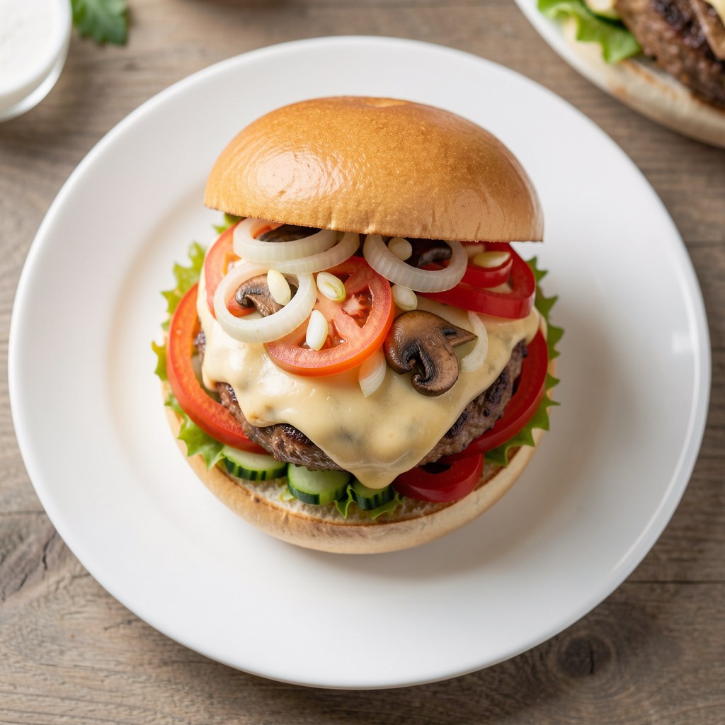 "cheeseburger" warzywny ala ratatuja