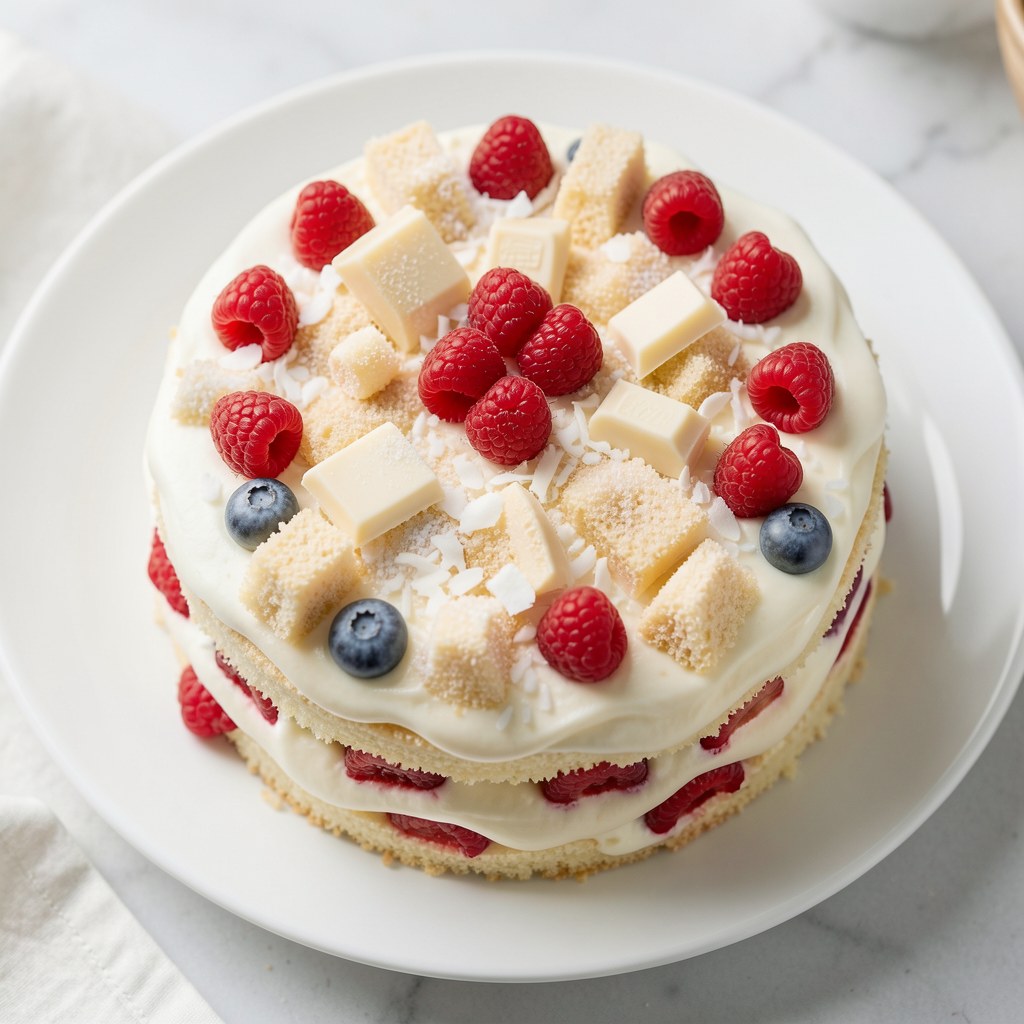 Tort rafaello z truskawkami