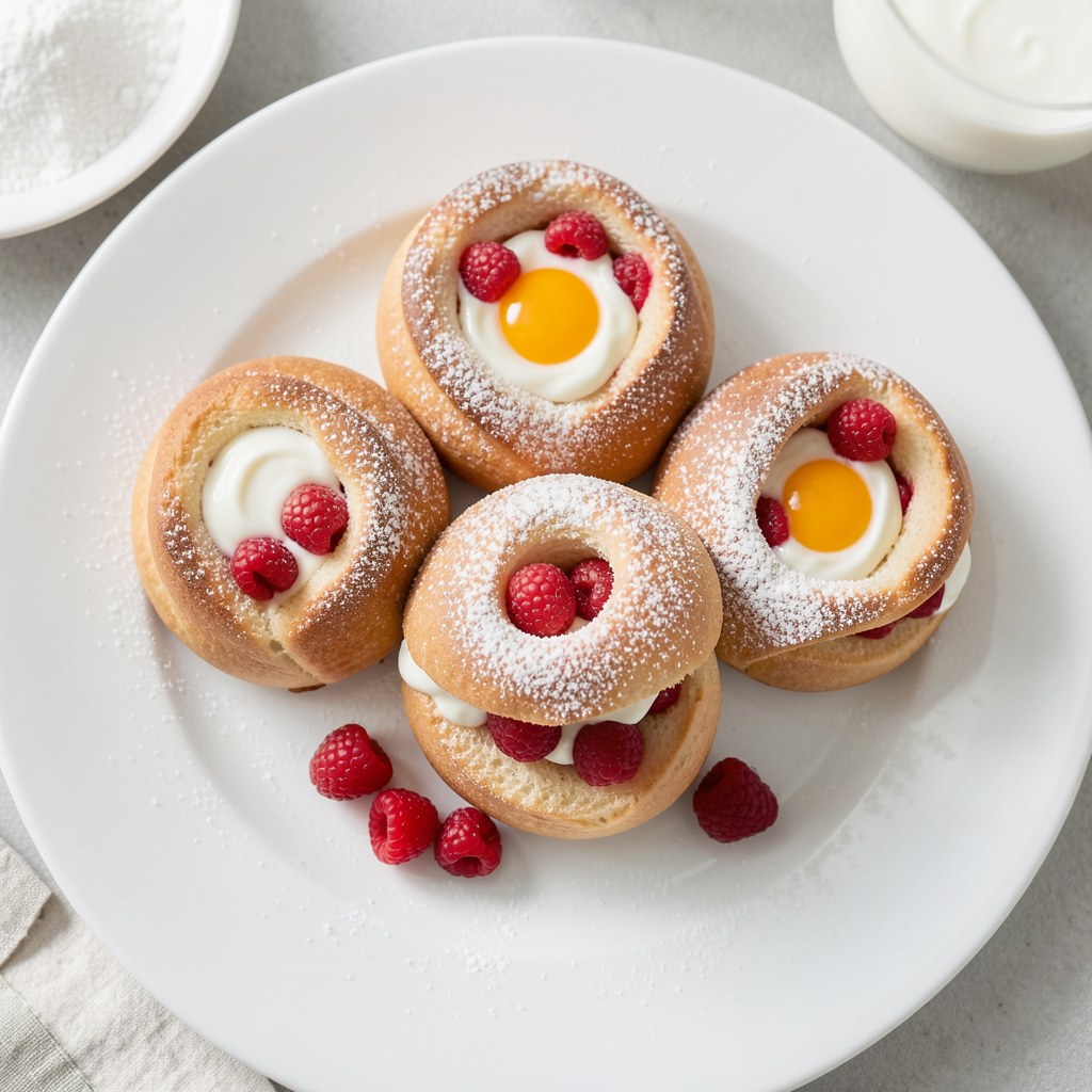 Racuszki z truskawkami