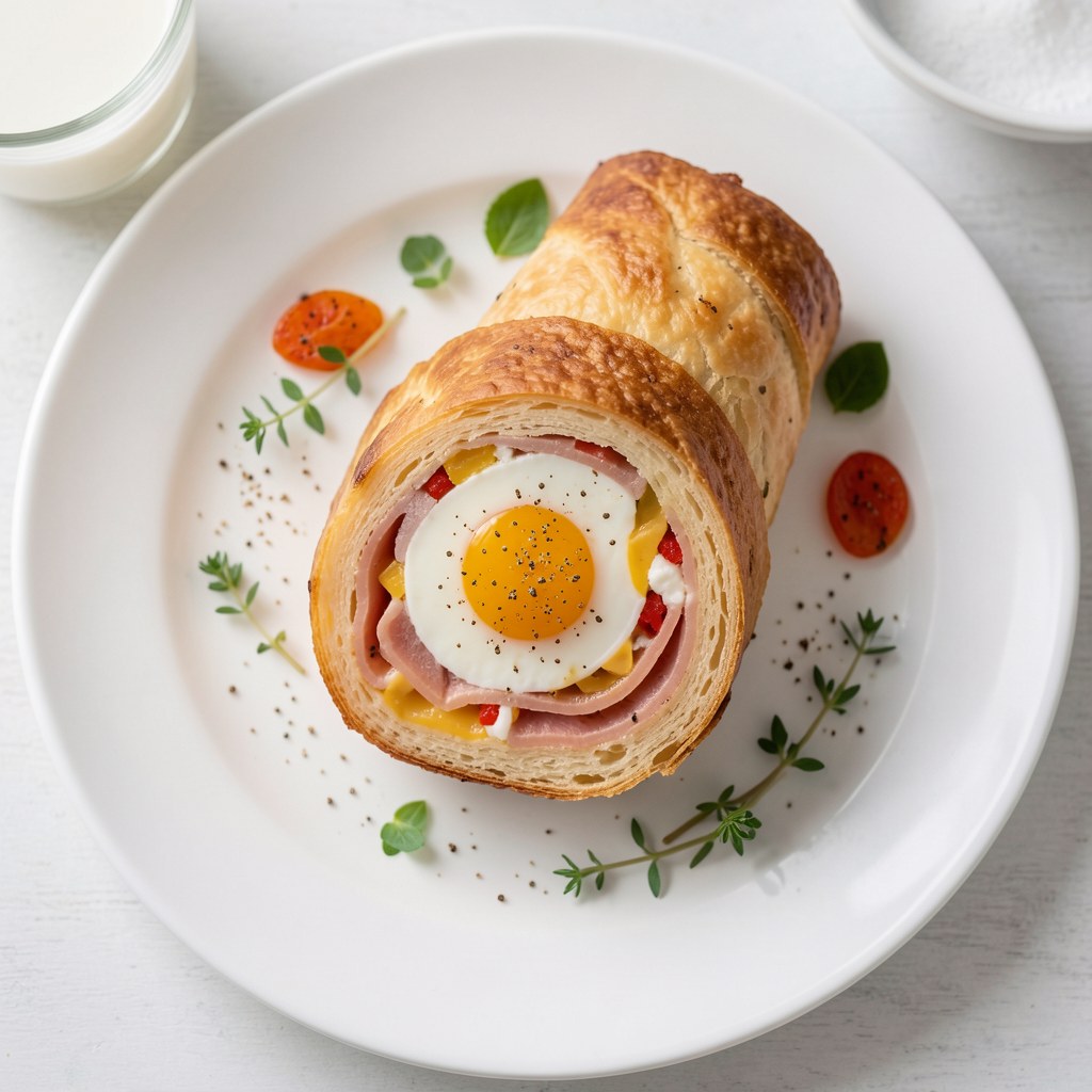 Wytrawna rolada z ciasta francuskiego