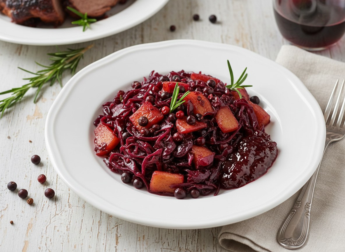 Czerwona kapusta z jałowcem