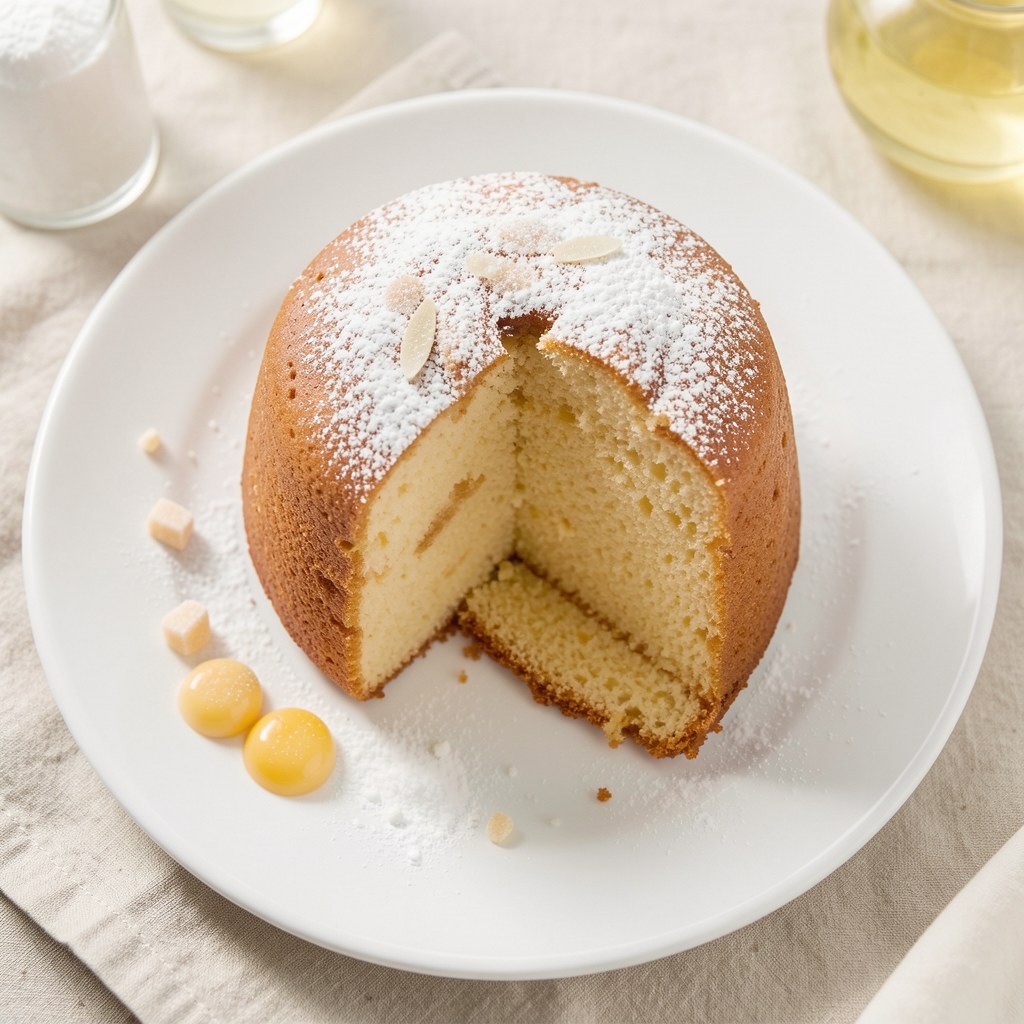 Puchowa babka waniliowa
