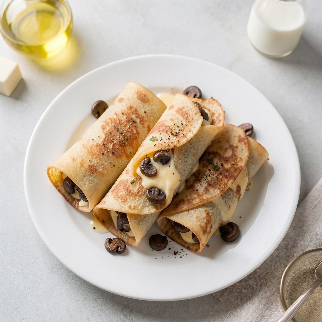 Naleśniki z pieczarkami