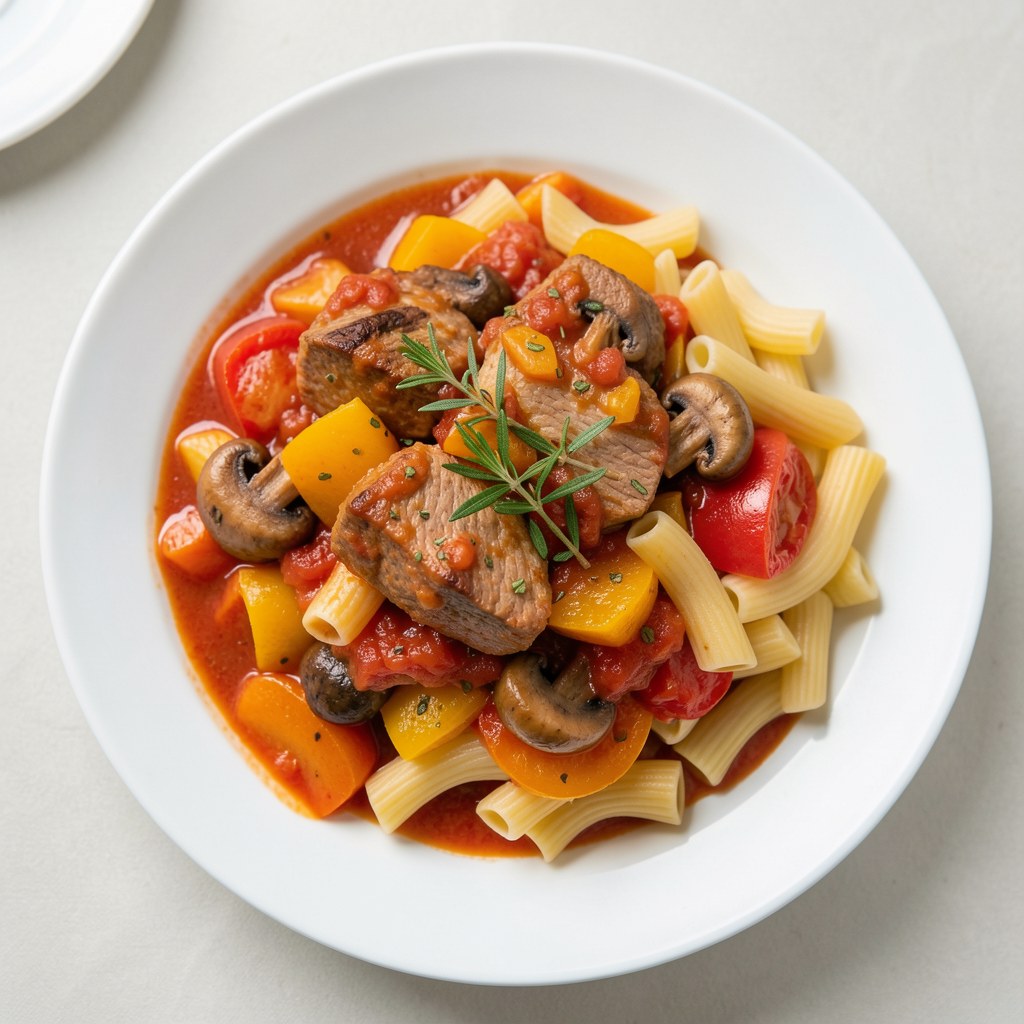 Ragout grzybowo - paprykowe