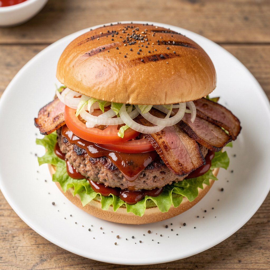 duży hamburger
