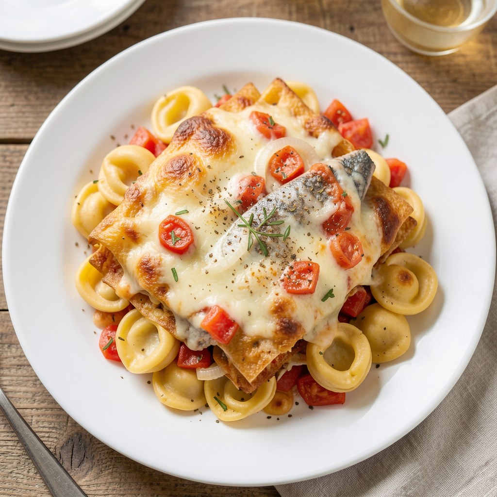 Zapiekanka z tortellini