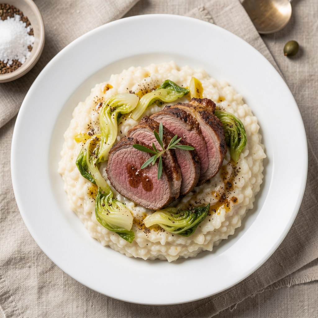 Risotto z wołowiną