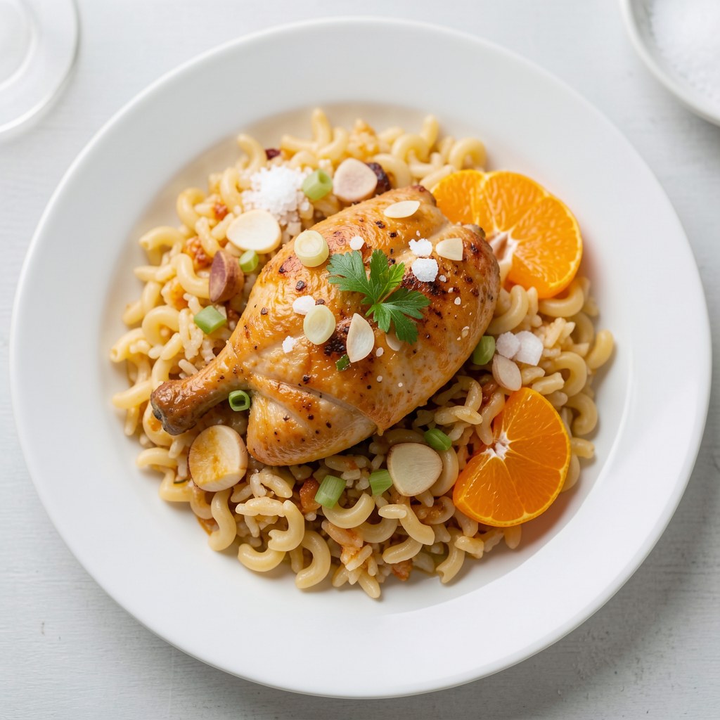 Makaron ryżowy z kurczakiem