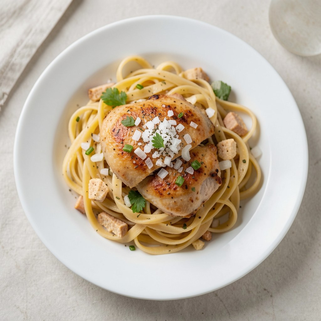 Pasta z pieczonego kurczaka