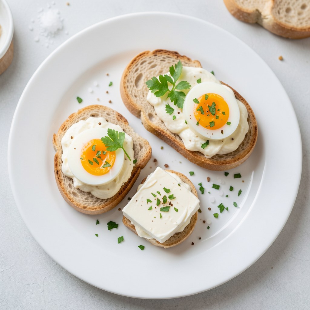 Kanapki z pastą jajeczną