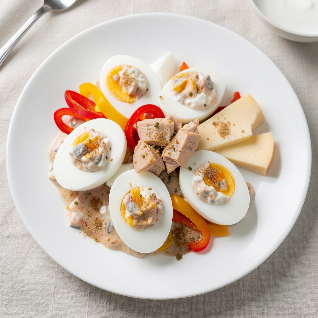 Jaja nadziewane pastą z tuńczyka