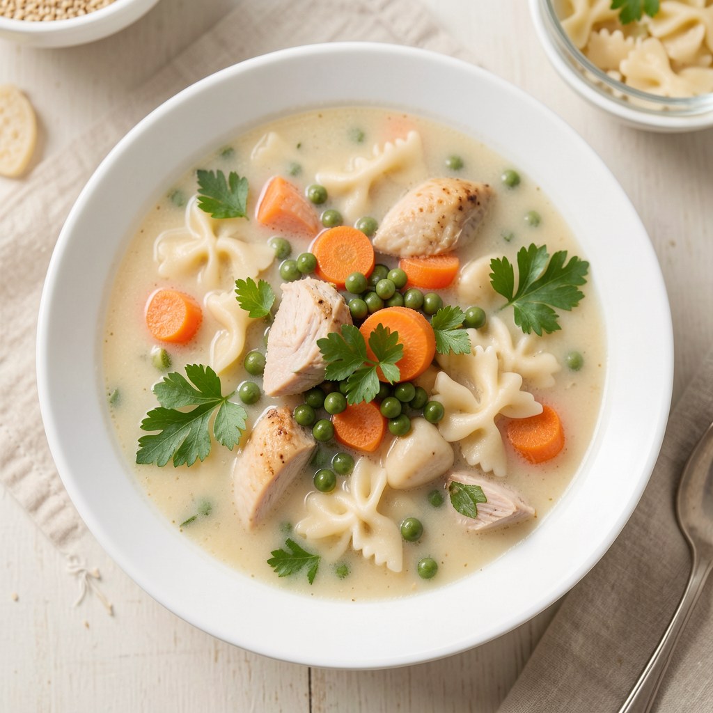 Zupa dla dziecka z lanymi kluskami