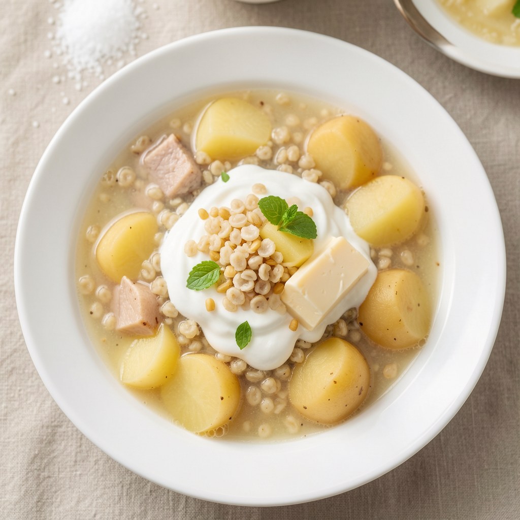 Krupnik bez mięsa dla dziecka